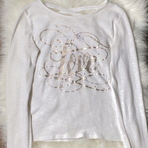 white long sleeve shirt